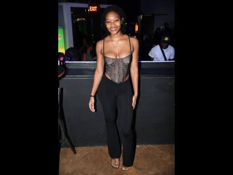 Jada Campbell was a beauty in her corset top, showing a bit of skin.