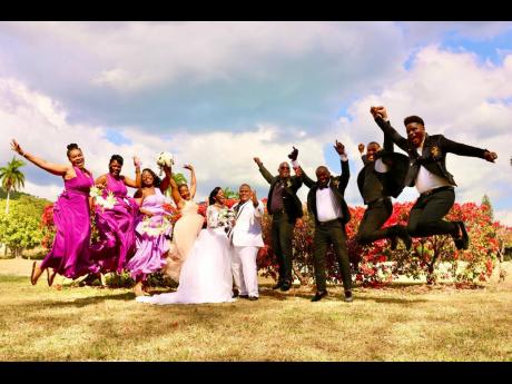 Jumping into ‘Wilson Wonderland’, the wedding party was excited to celebrate the nuptials of Anya-Jean and Calvin.