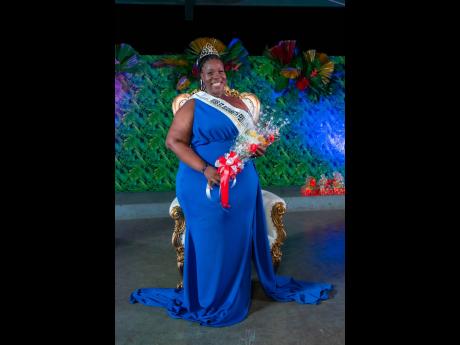 Miss St Elizabeth Festival Queen 2024, Omolora Wilson, sponsored by Miss Darren’s Food Palace & Caterers, beams with joy during the coronation ceremony held last Saturday at the St Elizabeth Technical High School in Santa Cruz.