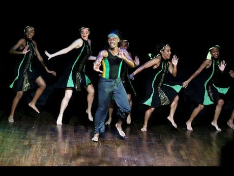 Tony Wilson's 'Jamaica Wi Proud' was brought to life in Jamaican-flag inspired costumes.