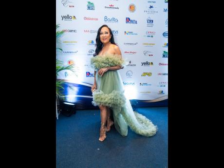 With her company nominated for the ‘Environmental, Social and Governance (ESG) Award’, Red Stripe’s Head of Corporate Affairs, Dianne Ashton Smith, graced the carpet in a cute green tulle dress.