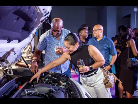 Guests were engaged with taking a peek at the electric motor in the all-new all-electric BMW iX2.