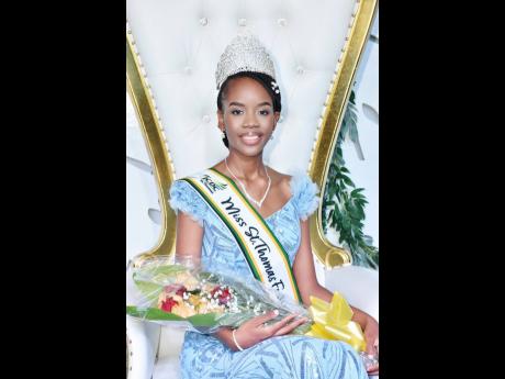 Miss St Thomas Festival Queen 2024, Stephena Edwards, secured the major title and five of six sectional prizes, including ‘Most Popular on Social Media’ and ‘Most Poised’.
