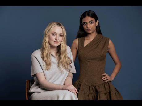 Dakota Fanning (left) and Ishana Night Shyamalan pose for a portrait to promote ‘The Watchers’.