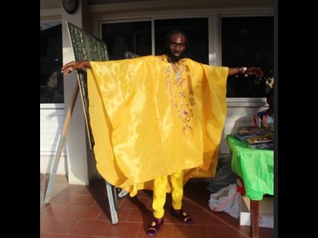 Jamaican Brian Morris was the overwhelming favourite and winner of the ‘best male attire’ contest at the July 2023 launch of the Alliance of Yorubas in Jamaica. 