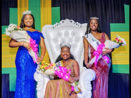 From left: Kimberly Simms, first runner-up; Toni-Shea Grey, Miss St James Festival Queen 2024; and Jada Bullock, second runner-up.