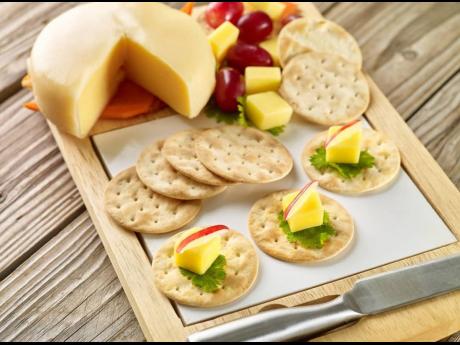 A cracker charcuterie is a fun way include all your favourite treats and toppings. 