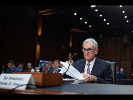 Chair of the Federal Reserve of the United States Jerome Powell at a hearing for the Committee on Banking, Housing, and Urban Affairs to present ‘The Semiannual Monetary Policy Report to Congress’ in the Hart Senate office building in Washington, DC on