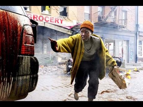 This image released by Paramouth Pictures shows Lupita Nyong’o as Sam in a scene from ‘A Quiet Place: Day One’.