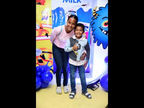 Someone’s excited to see the minions. We captured Hayley Hines (left) and her nephew, Judah-Elias Grant, right before the start of the highly anticipated film.