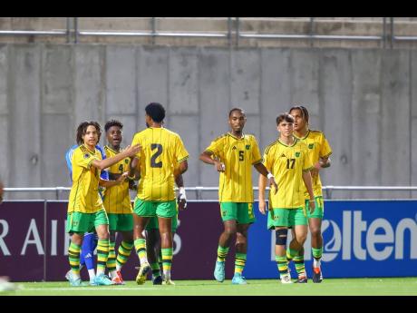 Jamaica’s under-20 players.