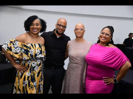 Grateful for another well-supported staging of the Hands for Hope Charity Auction is the Valda Hope Foundation team (from left): Jodian Aris, secretary and treasurer; Luxenburgh Salmon, projects manager; Valda Hope Salmon, director and Kimberly Salmon, dir