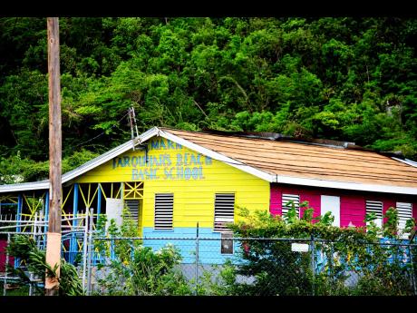 The St Mark’s Farquhar’s Beach Basic School lost sections its roof during the passage of Hurricane Beryl on July 3.