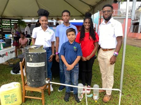  Students at Heinz Simonitsch proudly display their irrigation system 