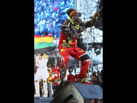 Recent recipient of the Red Stripe Living Legend Award Capleton gave a high-energy closing to the show.