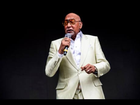 Duke Fakir of Four Tops performs at the All In Music & Arts Festival at the Indiana State Fairgrounds, Indianapolis in 2022. Fakir, the last of the original Four Tops, died Monday of heart failure at age 88. 