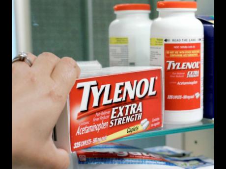 In this June 30, 2009 photo, Tylenol Extra Strength is shown in a medicine cabinet at a home in Palo Alto, California. Johnson & Johnson recalled over-the-counter drugs, including Tylenol and Motrin IB, because of a musty or mouldy smell. 