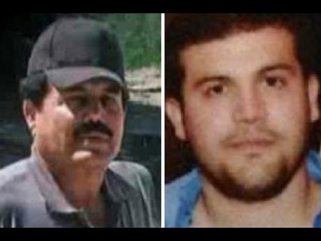 Ismael ‘El Mayo’ Zambada (left), a historic leader of Mexico’s Sinaloa cartel, and Joaquín Guzmán López, a son of another infamous cartel leader, after they were arrested by US authorities in Texas on Thursday.