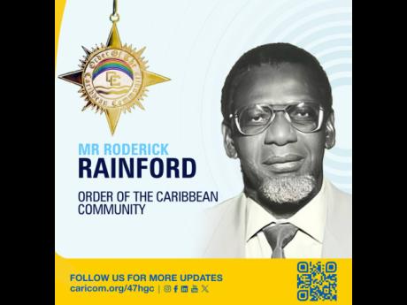 Roderick Rainford, former CARICOM secretary general (1983-1992).