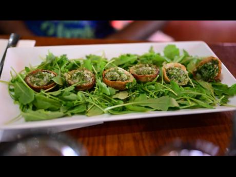 The ever-popular escargot at the Chaufferie Générale in Paris, France.