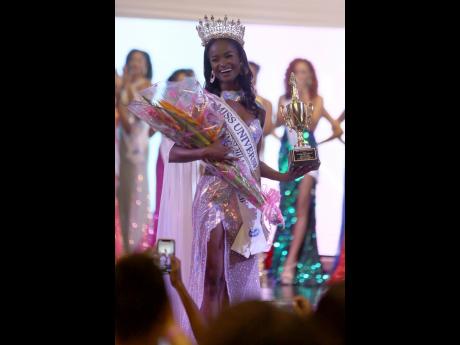 Rachel Silvera is all smiles after being crowned Miss Universe Jamaica 2024. 