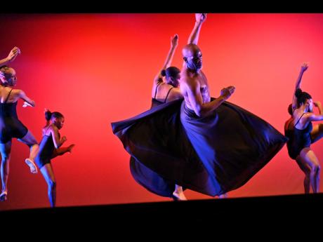 The NDTC dancers take ‘Flight’, one of the major dances in their current season at the Little Theatre.