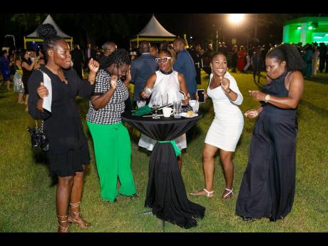 Guests get into the groove at the reception, as the nation celebrates 62 years strong!