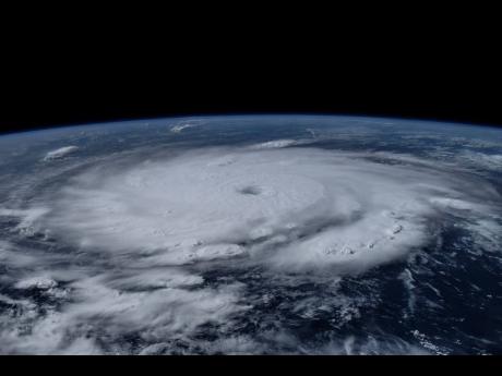 This image provided by NASA shows Hurricane Beryl from the International Space Station on Sunday, July 1.