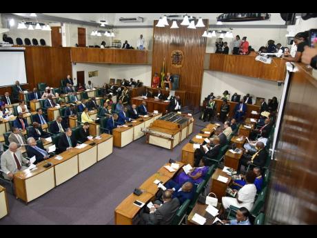 In this 2023 photo, Governor General Sir Patrick Allen delivers the throne speech during the ceremonial opening of Parliament.