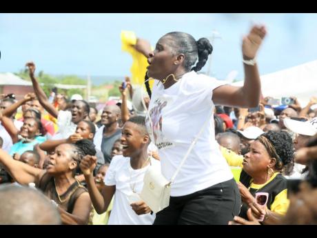 3. Residents of Mitchell Town in Clarendon were in a frenzy as hometown hero Kishane Thompson mined silver in the 100m at the Olympics finals on Sunday. They were out in their numbers for an Olympics 100m final watch party at the Mitchell Town Community Fi