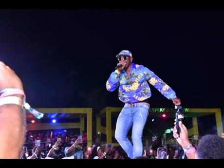 Mr Vegas delivers an electrifying performance at Dream Wknd YUSH on Saturday in Negril.