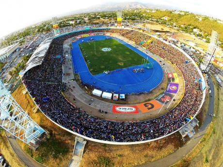 An aerial view of the National Stadium. 