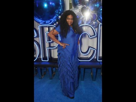 Star chef Jacqui Tyson stuck to the blue theme.