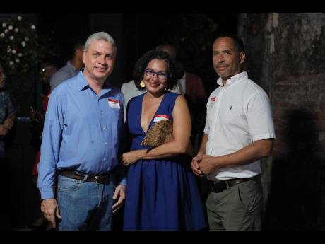 From left: Financier Bruno Loffler, attorney-at-law Nicola Whyms-Stone, and architect Chris Whyms-Stone.