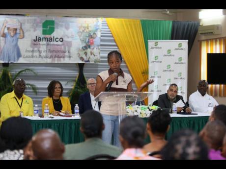 Breanna Daley, from Mitchell Town, Clarendon, expresses gratitude to Jamalco for its assistance, which is enabling her to attend G.C. Foster College.