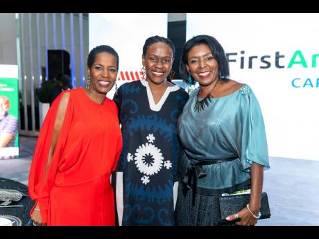 From left: Sharon Roper, Mariame McIntosh-Robinson and Dr Cassida Jones-Johnson were pleased to be a part of this milestone celebration. 