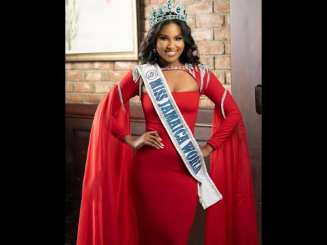 A dress fit for a queen, Harrison brought glamour to this gorgeous red dress for Miss Jamaica World 2022 Shanique Singh.