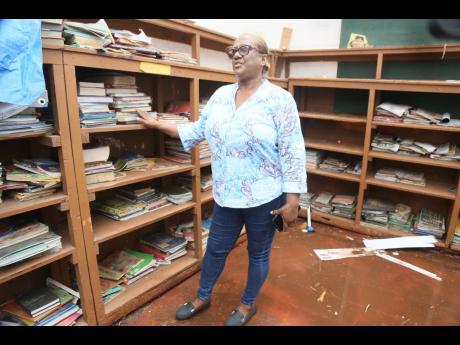 Cavene Headlam, principal of Top Hill Primary School in St Elizabeth, said the school sustained significant damage to the library and other areas.