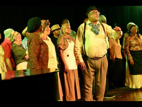 Members of the National Chorale of Jamaica perform in the musical dramatisation of ‘Porgy and Bess’ at the Courtleigh Auditorium in New Kingston on August 21.