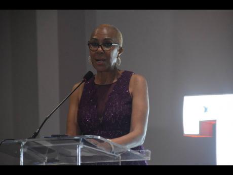 Minister of Education and Youth Fayval Williams, addresses the Jamaica Association of Education Officers’ 60th Anniversary Banquet and Inauguration Ceremony last Thursday at the Hilton Rose Hall Resort and Spa in St James.