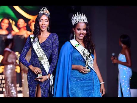 Youlanda Gordon (left), first runner-up, Mrs Cosmo Jamaica, and Kaydia McKoy, Mrs Cosmo Jamaica 2024. 