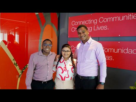 From left: Joshua Walters – Barbados; Sherene Soochit – Trinidad & Tobago, and Jamar Salmon – Jamaica.