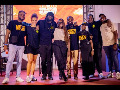 The Very Culture Team (from left): Jordan Samuels, Alysia Francis, Yannick Reid, Antonette Hines, Habibi Bailey, Aaliyah Hinds, Kangwa Sambo and Mumba Sambo.. 