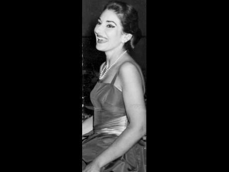 American-born Greek soprano Maria Callas, renowned opera singer.