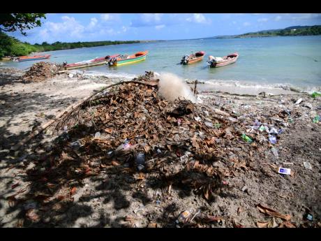 At minimum, the residents of the Manchioneal fishing village are asking for a garbage truck to remove storm debris stacked in high piles on the beach.