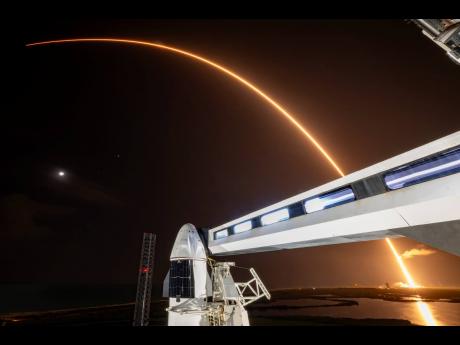 
In this photo provided by SpaceX, the SpaceX Falcon 9 rocket, carrying 21 Starlink internet satellites, launches from Cape Canaveral, Florida, on Wednesday, August 28.