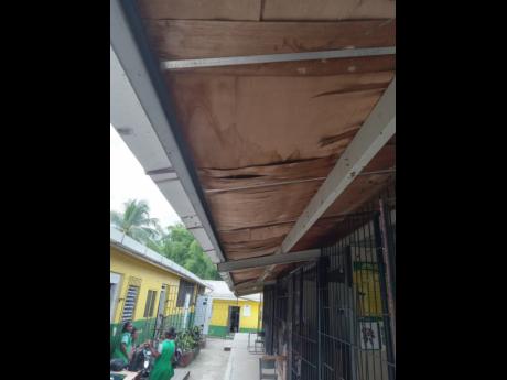 
A compromised roof at Tulloch Primary.