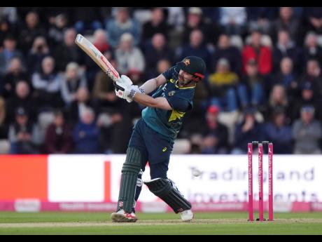 Australia’s Travis Head bats during the first T20I match against England at the Utilita Bowl in Southampton, England, yesterday.