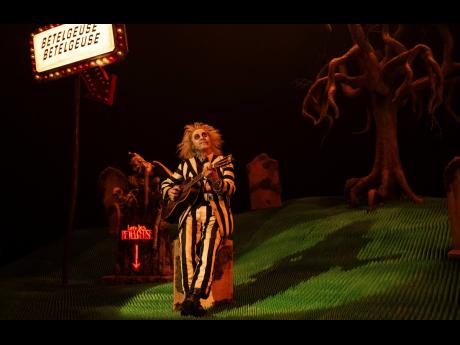 This image released by Warner Bros. Pictures shows Michael Keaton in a scene from ‘Beetlejuice Beetlejuice’. 