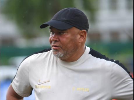 Craig Butler, head coach of Mona High School during opening match of ISSA/Digicel Manning Cup at the Montego Bay Sports Complex on Saturday, September 7, 2024.